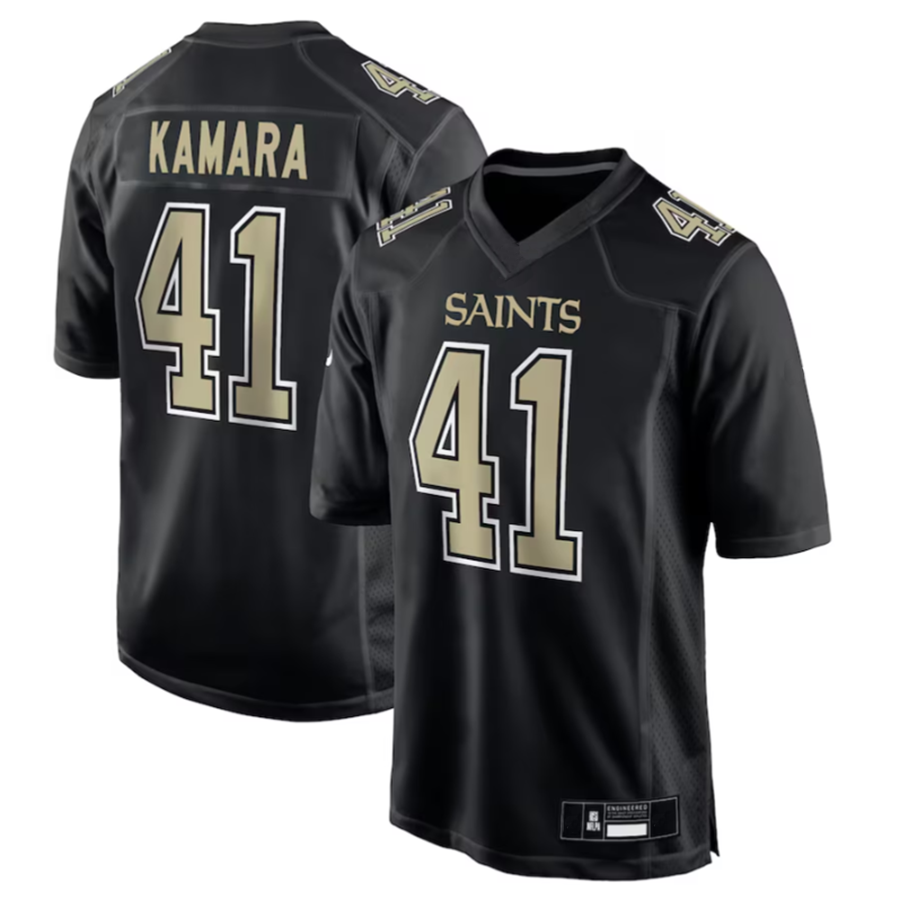 Custom #41 Carbon Black NO Football Shirt Top