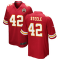 Custom #42 Red KC Football Shirt Top