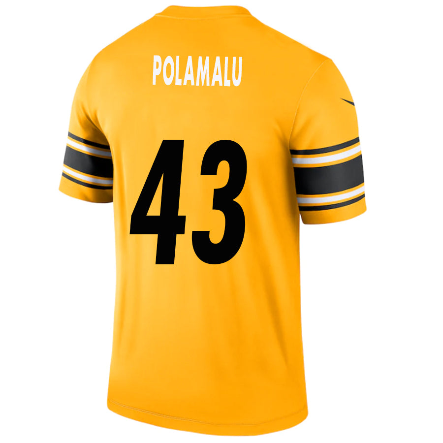 Custom #43 Gold PIT Football Shirt Top