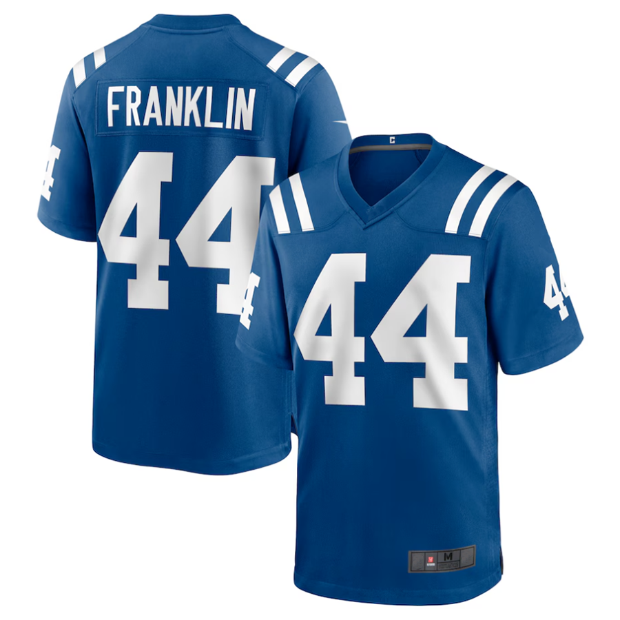 Custom #44 Royal IND Football Shirt Top