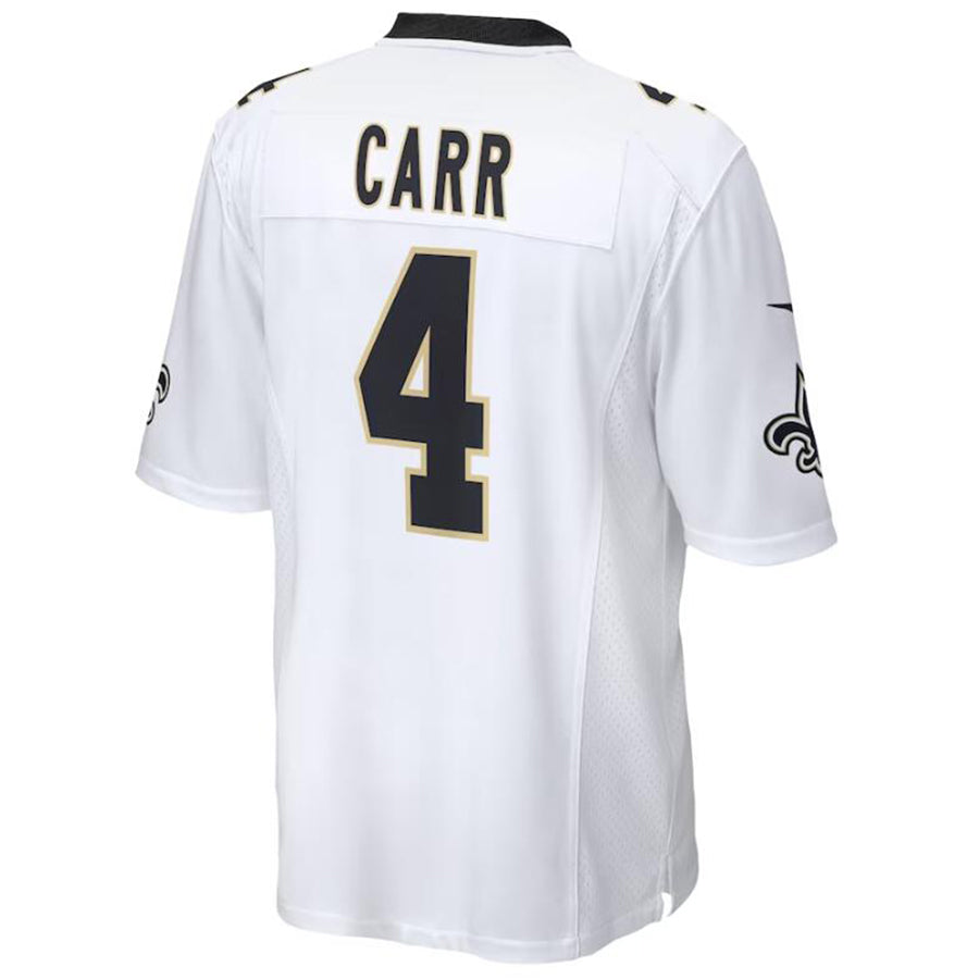 Custom #4 White NO Football Shirt Top