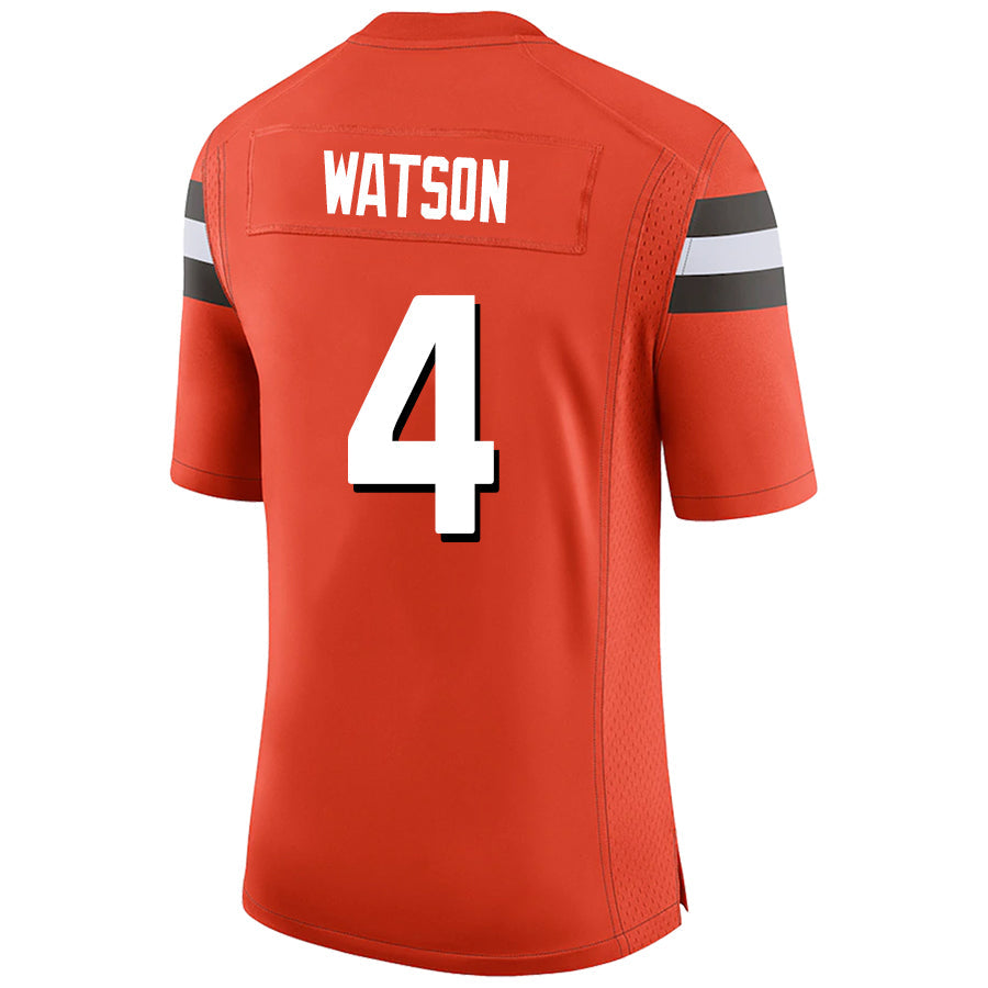 Custom #4 Orange CLE Football Shirt Top