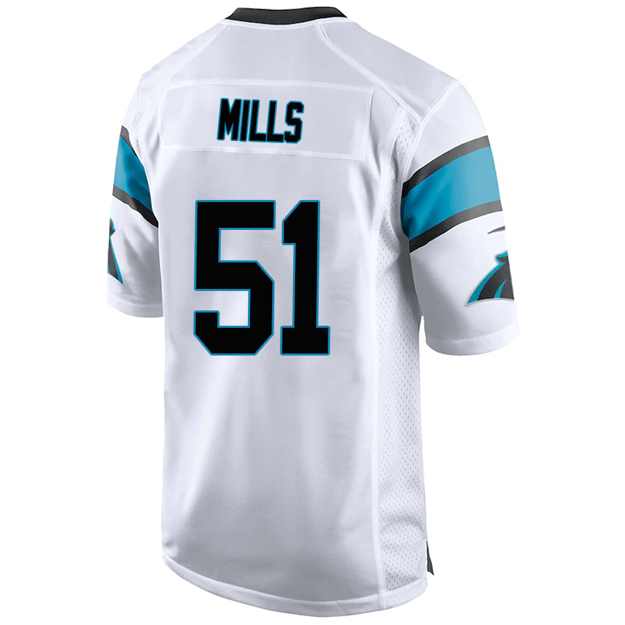 Custom #51 White CAR Football Shirt Top