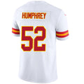 Custom #52 White KC Football Shirt Top