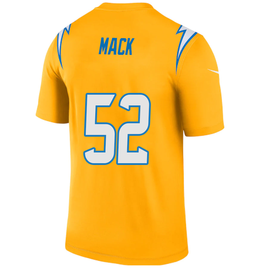 Custom #52 Gold LAC Football Shirt Top