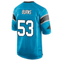 Custom #53 Blue CAR Football Shirt Top
