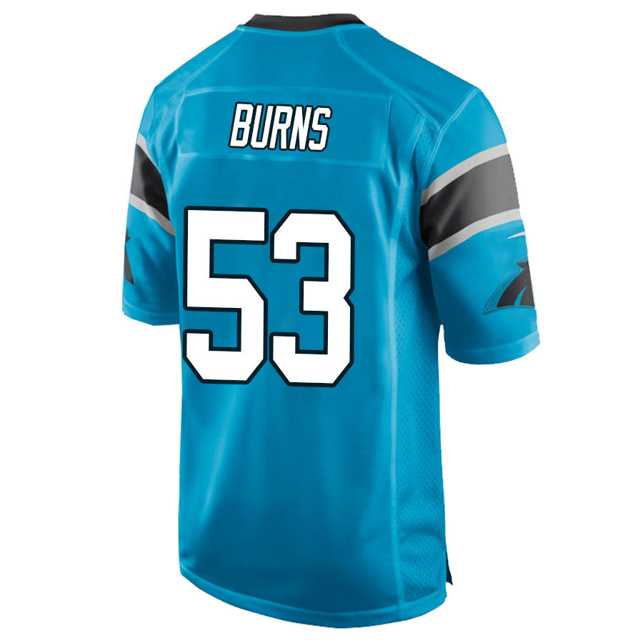 Custom #53 Blue CAR Football Shirt Top