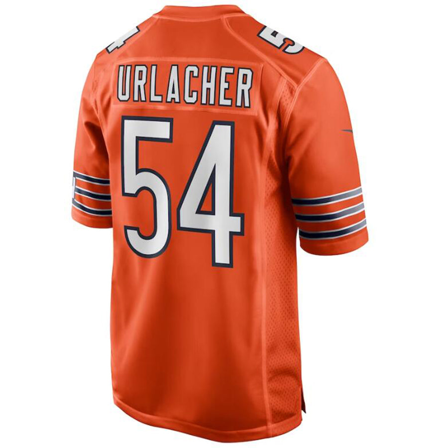 Custom #54 Orange CHI Football Shirt Top