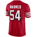 Custom #54 Scarlet SF Football Shirt Top