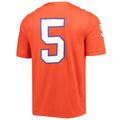 #5 C.Tigers Game Jersey  Orange Stitched American College Jerseys
