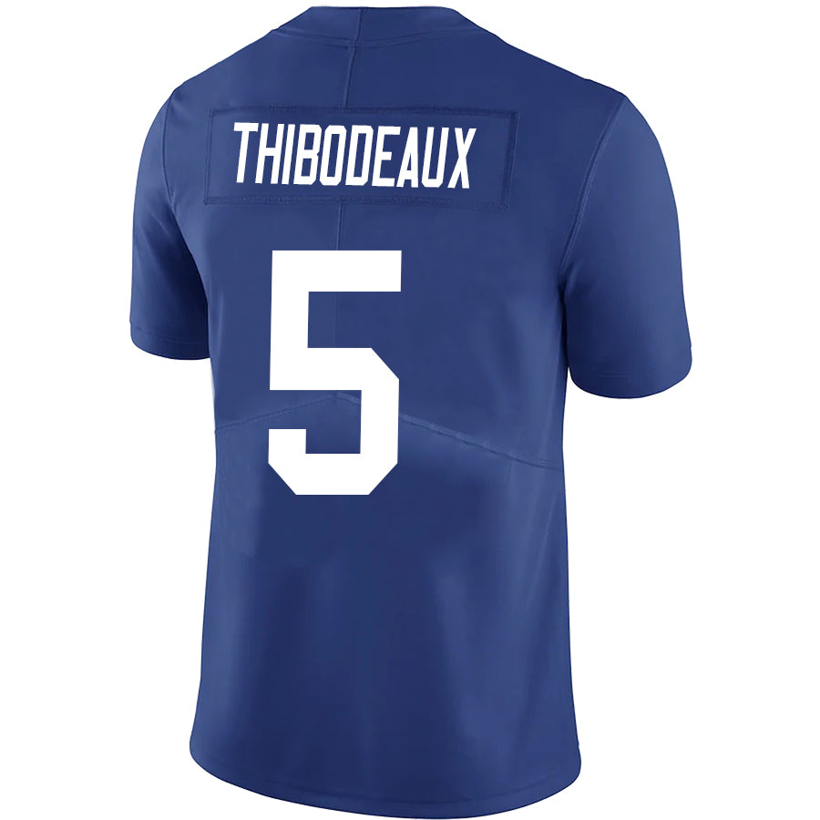Custom #5 Royal NYG Football Shirt Top
