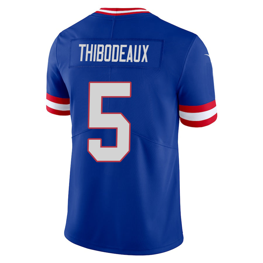 Custom #5 Royal NYG Football Shirt Top