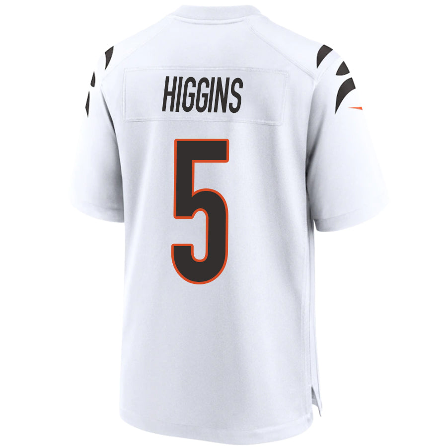 Custom #5 White CIN Football Shirt Top