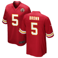 Custom #5 Red KC Football Shirt Top