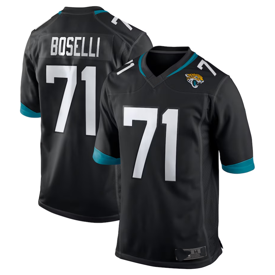 Custom #71 Black JAX Football Shirt Top