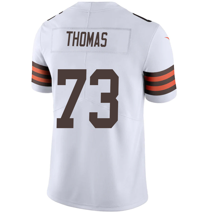 Custom #73 White CLE Football Shirt Top