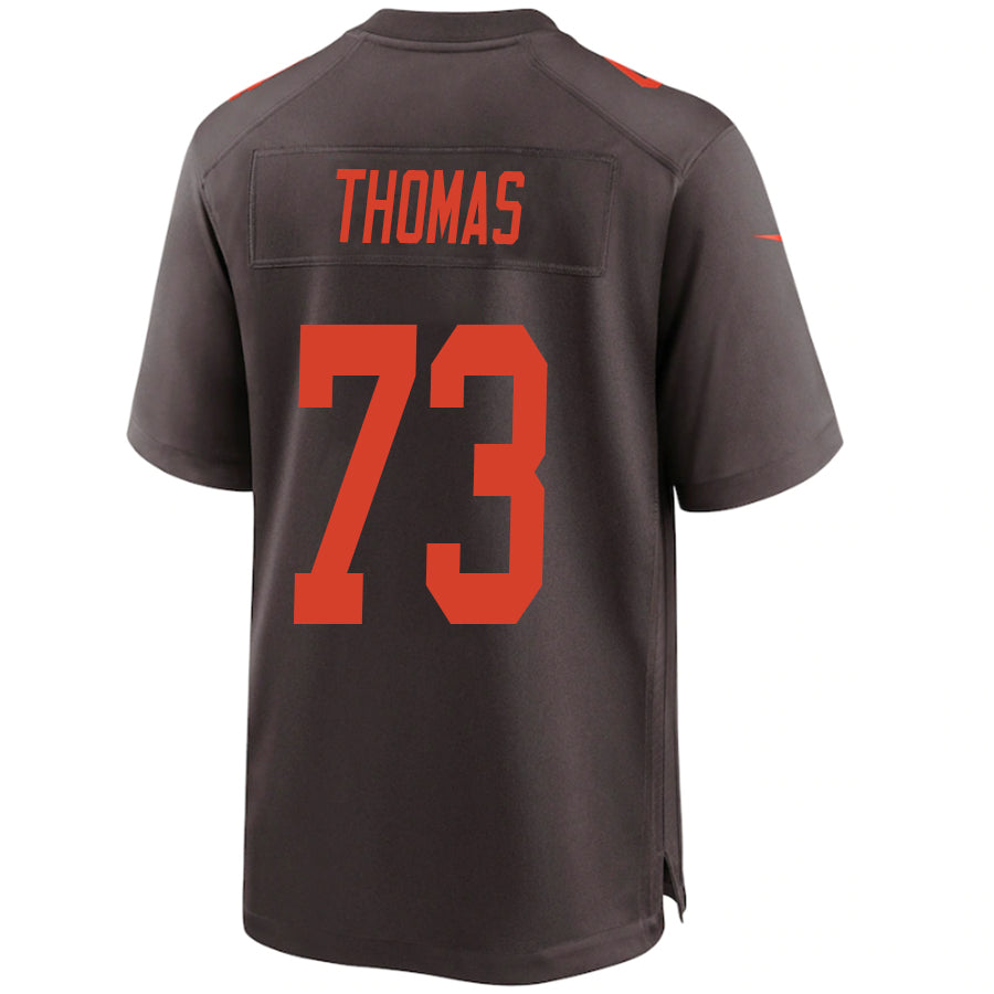 Custom #73 Brown CLE Football Shirt Top