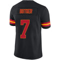 Custom #7 Black KC Football Shirt Top