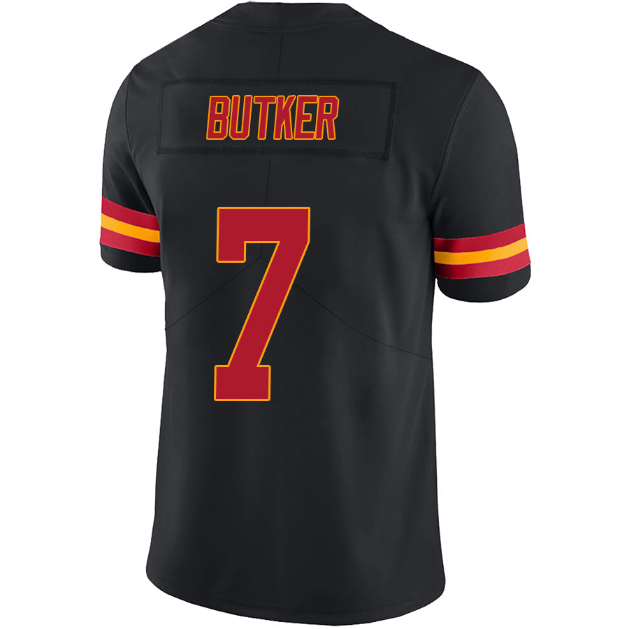 Custom #7 Black KC Football Shirt Top