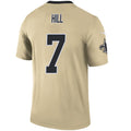 Custom #7 Gold NO Football Shirt Top