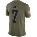 Custom #7 Olive NO Football Shirt Top