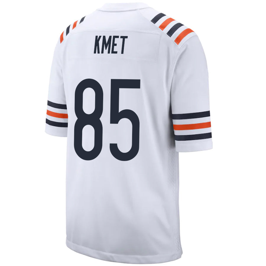 Custom #85 White CHI Football Shirt Top