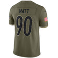 Custom #90 Olive PIT Football Shirt Top