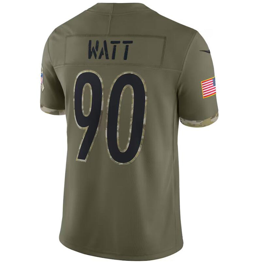 Custom #90 Olive PIT Football Shirt Top
