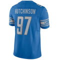 Custom #97 Blue DET Football Shirt Top