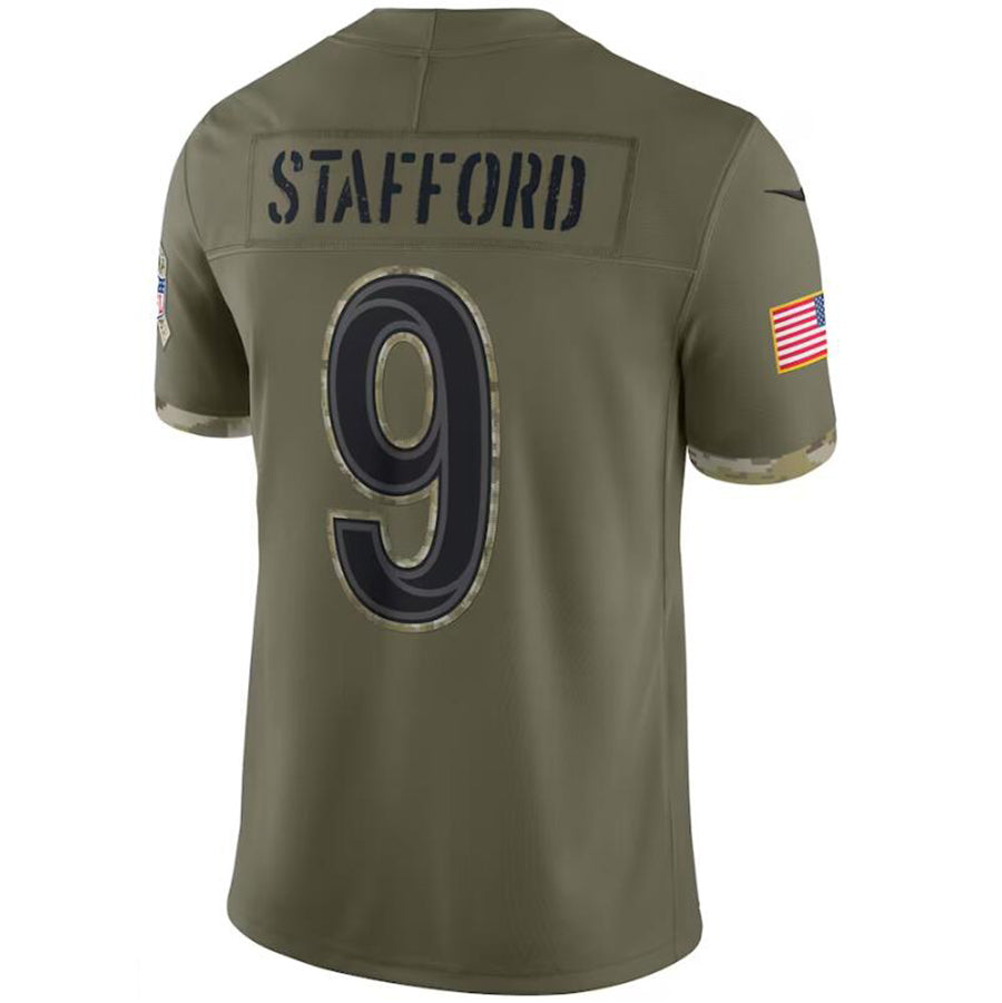 Custom #9 Olive LAR Football Shirt Top