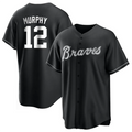 Custom #12 Black ATL Baseball Shirt Top