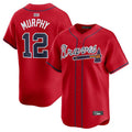 Custom #12 Red ATL Baseball Shirt Top