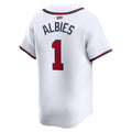 Custom #1 White ATL Baseball Shirt Top