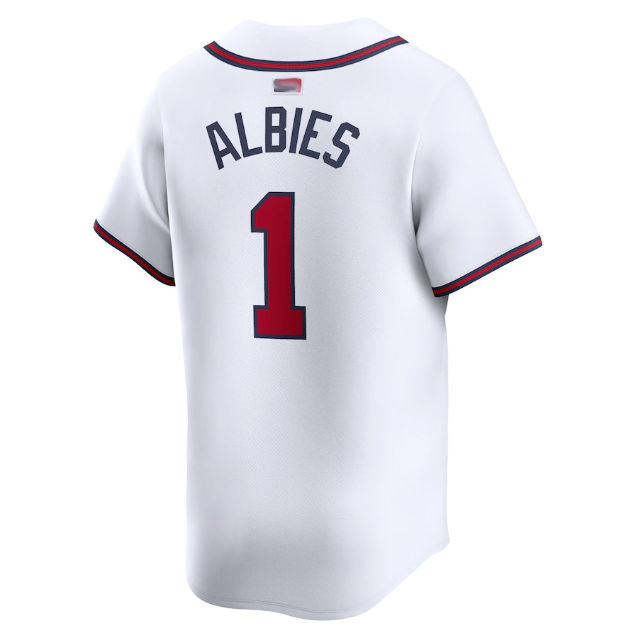 Custom #1 White ATL Baseball Shirt Top