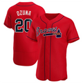 Custom #20 Red ATL Baseball Shirt Top