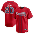 Custom #20 Red ATL Baseball Shirt Top