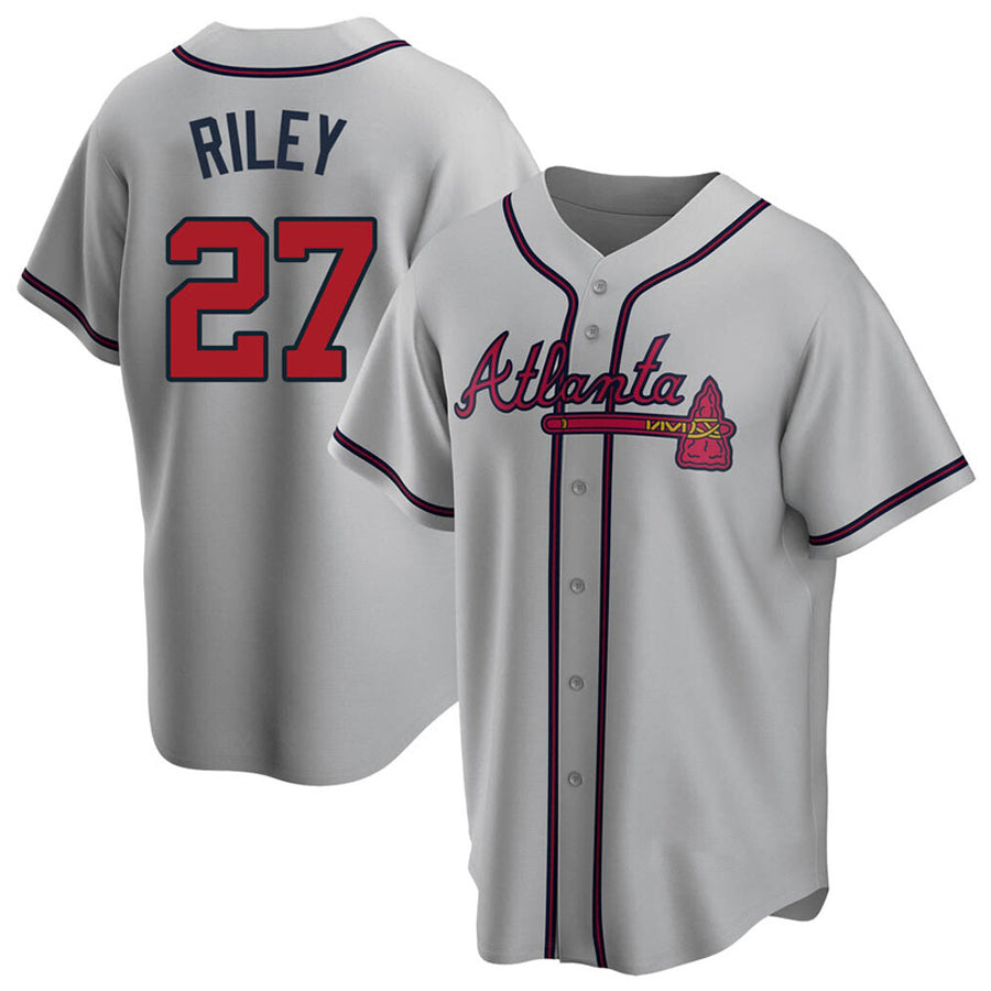 Custom #27 Gray ATL Baseball Shirt Top