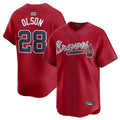 Custom #28 Red ATL Baseball Shirt Top