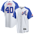 Custom #40 City Connect ATL Baseball Shirt Top