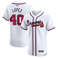 Custom #40 White ATL Baseball Shirt Top