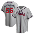 Custom #56 Gray ATL Baseball Shirt Top