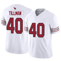 Custom #40 White ARI Football Shirt Top