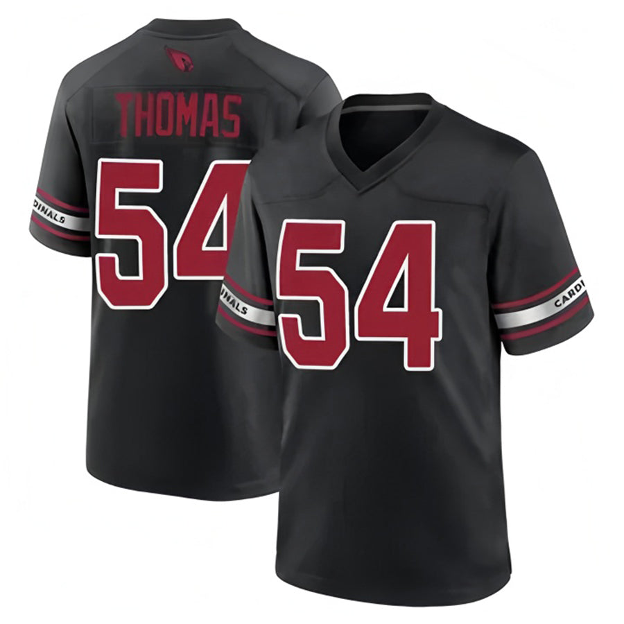 Custom #54 Black ARI Football Shirt Top