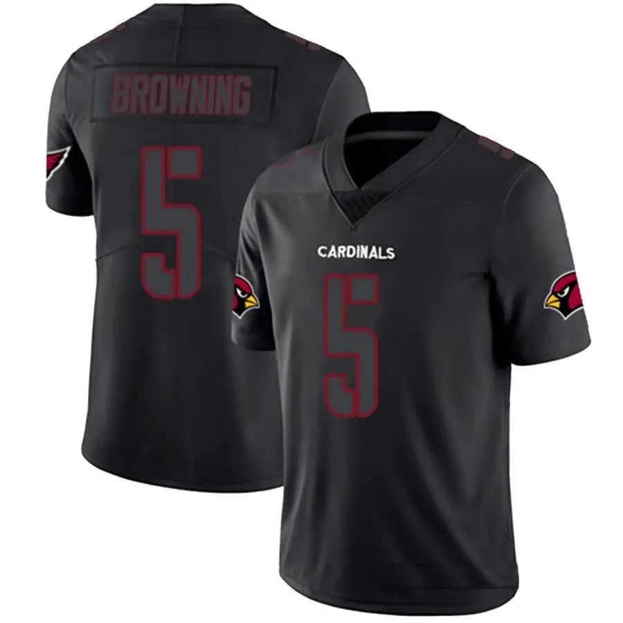 Custom #5 Black ARI Football Shirt Top