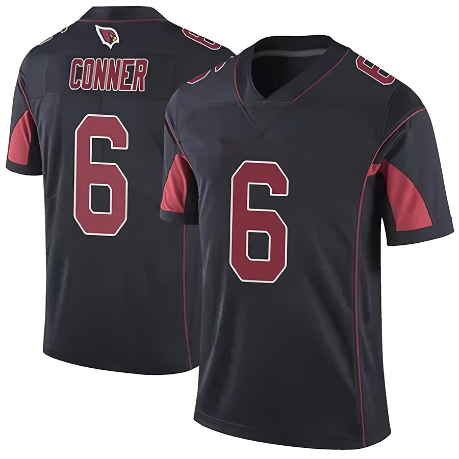 Custom #6 Black ARI Football Shirt Top