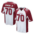 Custom #70 White ARI Football Shirt Top