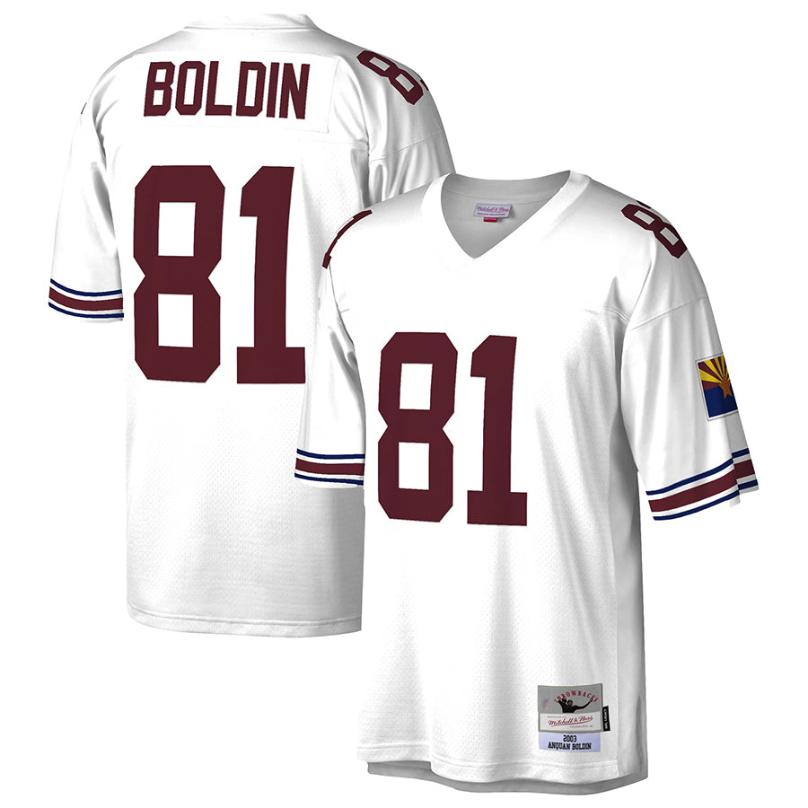 Custom #81 White ARI Football Shirt Top