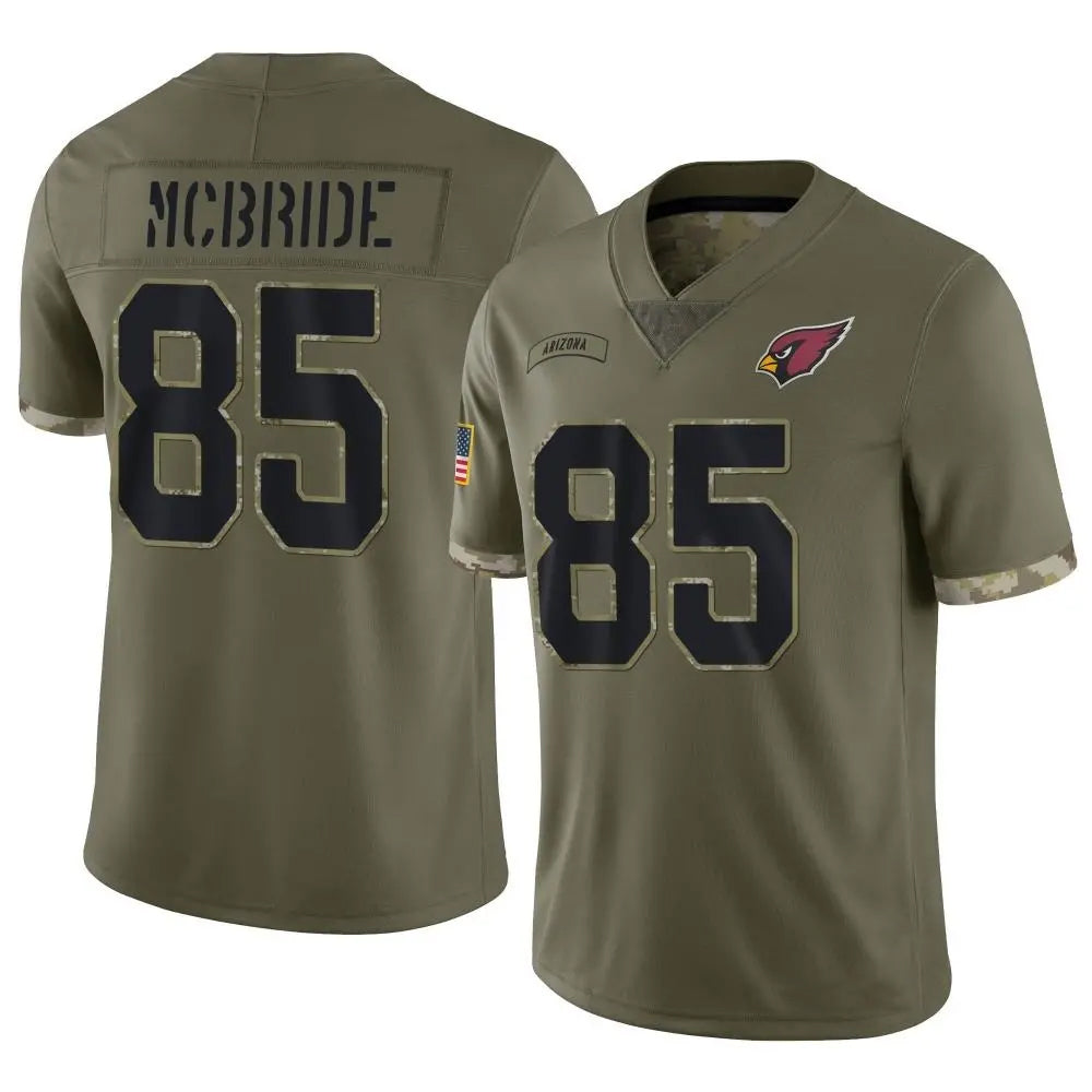 Custom #85 Olive ARI Football Shirt Top