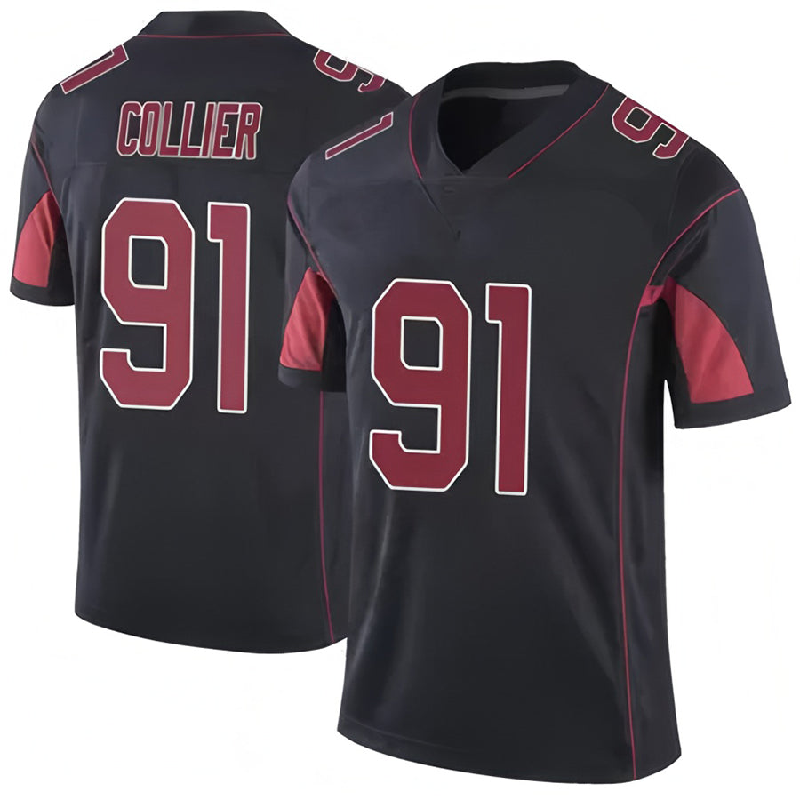 Custom #91 Black ARI Football Shirt Top