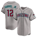 Custom #12 Gray ARI Baseball Shirt Top